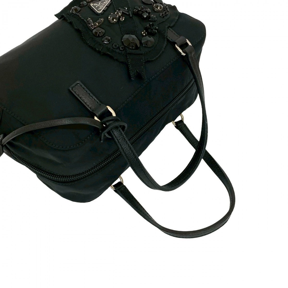 PRADA Handbag Nylon black