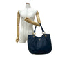 PRADA Tote Bag leather Navy