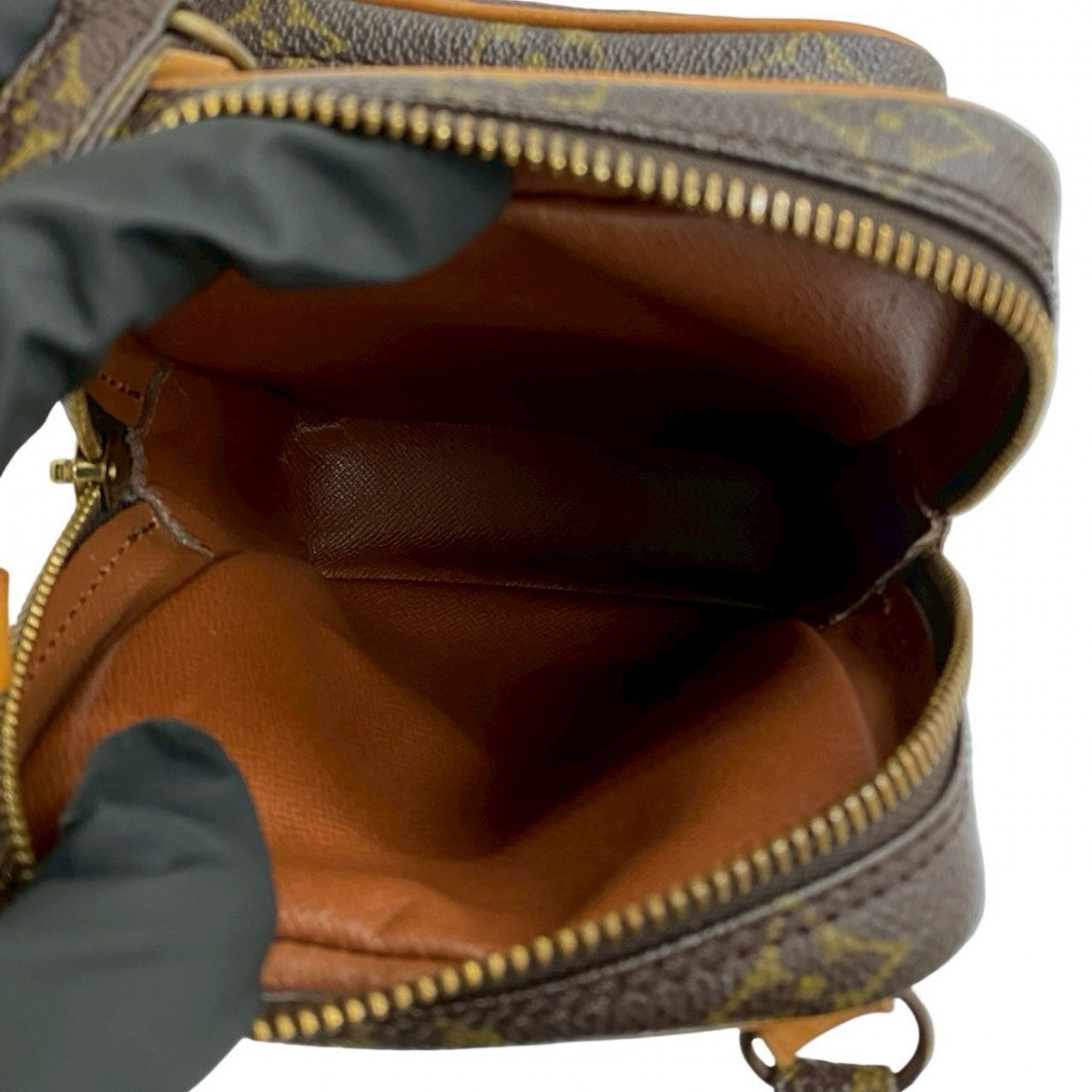 LOUIS VUITTON Shoulder Bag leather Brown Monogram Amazone