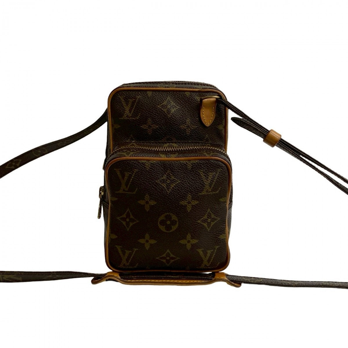 LOUIS VUITTON Shoulder Bag leather Brown Monogram Amazone