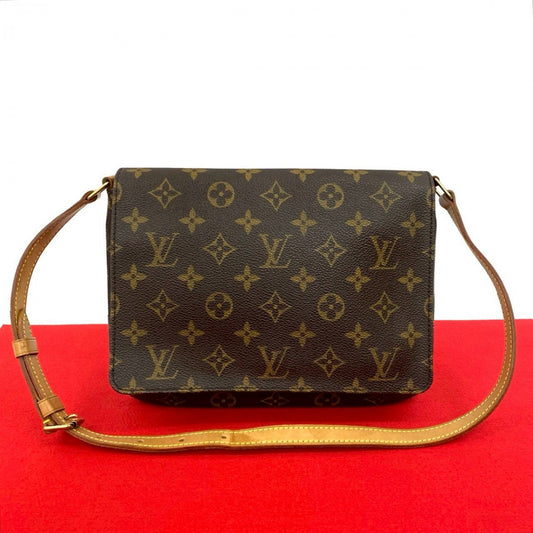 LOUIS VUITTON Shoulder Bag leather Brown Monogram Musette Tango
