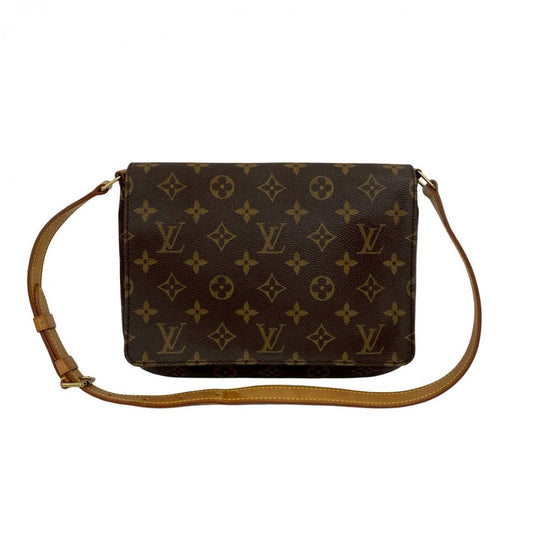 LOUIS VUITTON Shoulder Bag leather Brown Monogram Musette Tango
