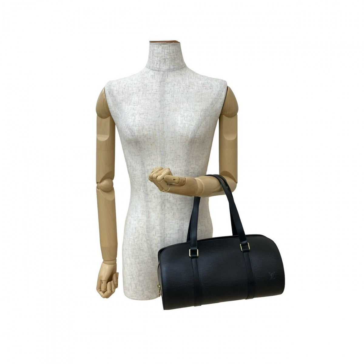 LOUIS VUITTON Handbag Epi Leather black Epi Suflo