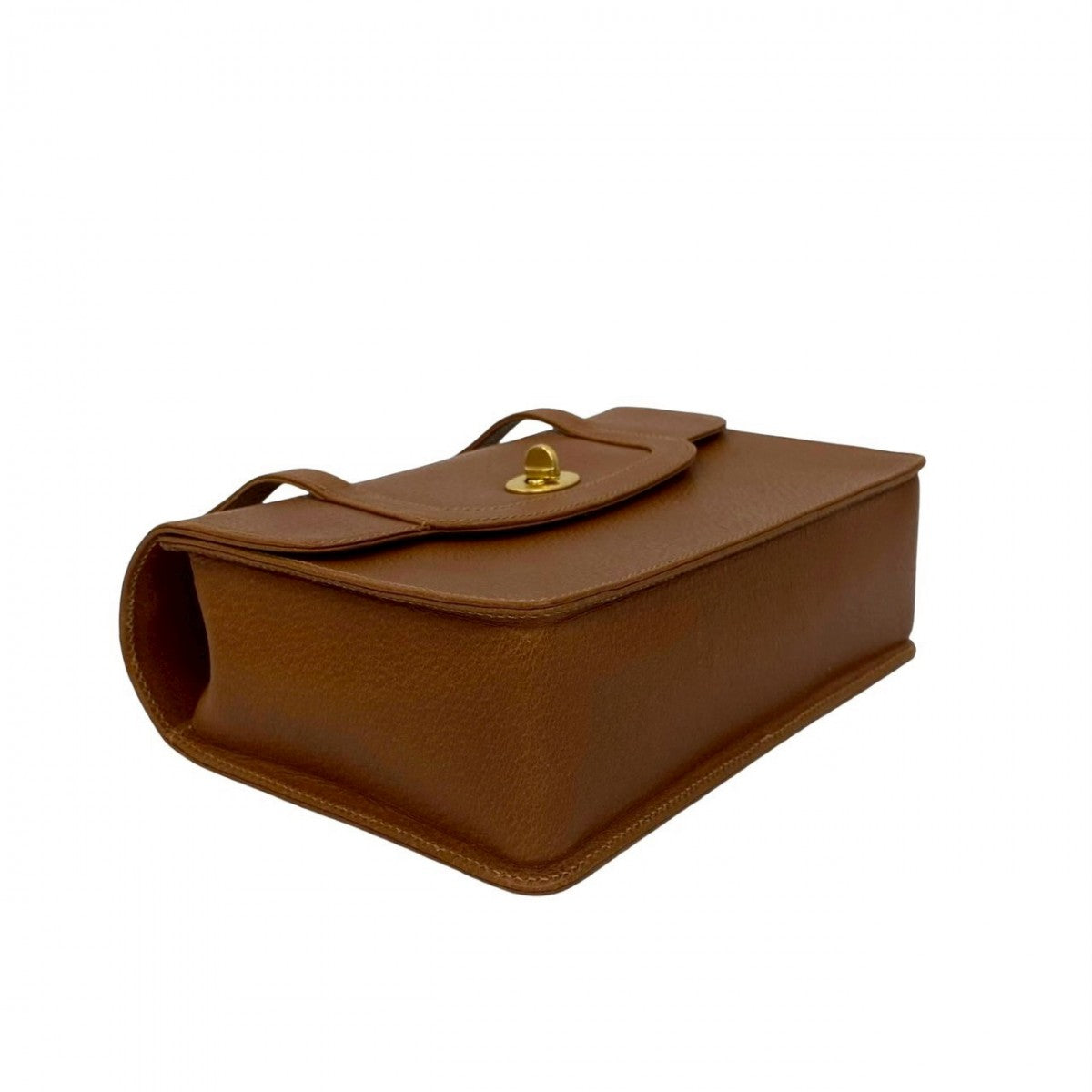 GUCCI Shoulder Bag leather Brown Bamboo