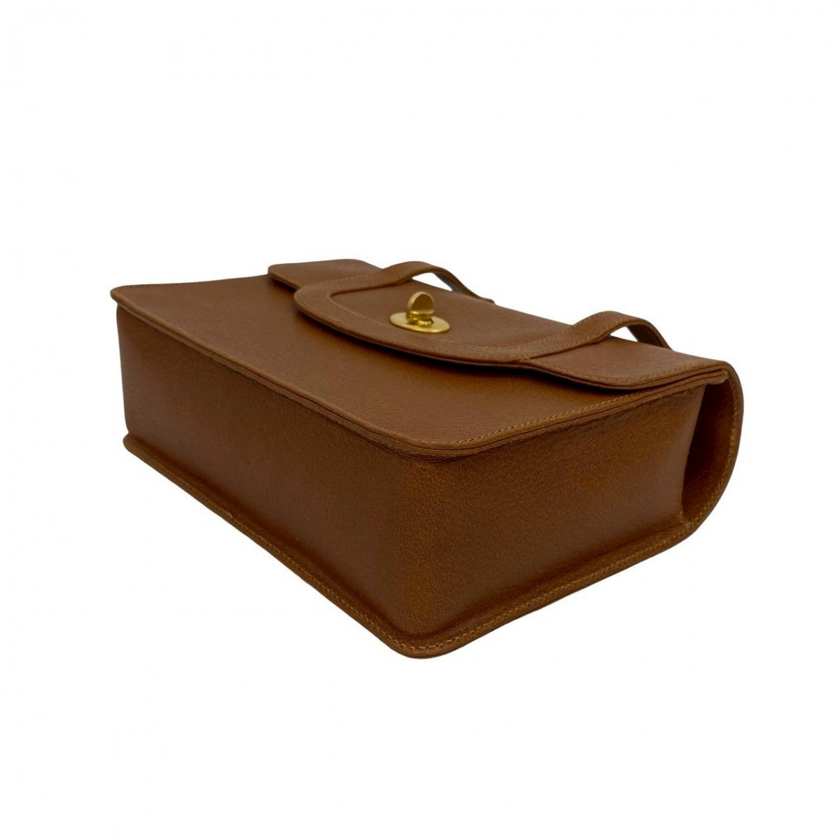 GUCCI Shoulder Bag leather Brown Bamboo