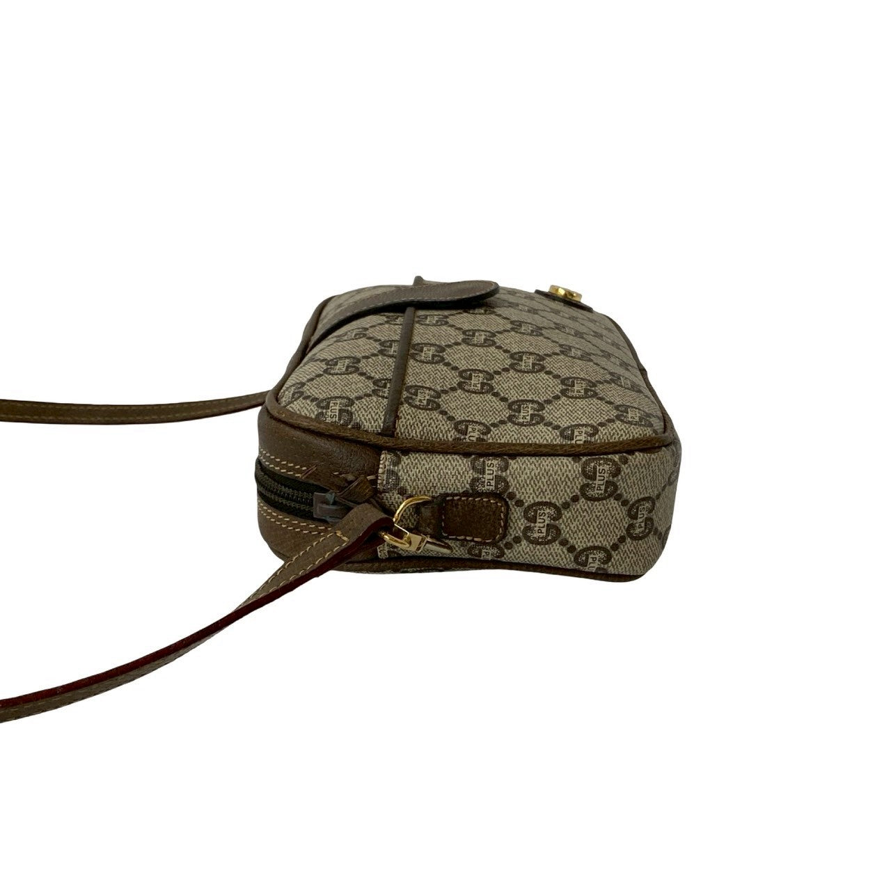 GUCCI Shoulder Bag leather Brown
