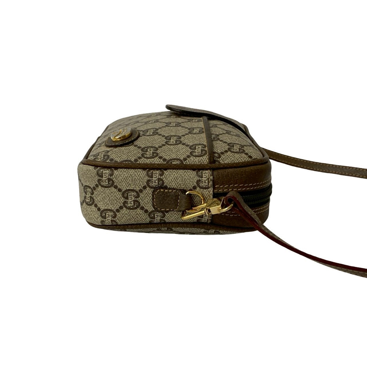 GUCCI Shoulder Bag leather Brown