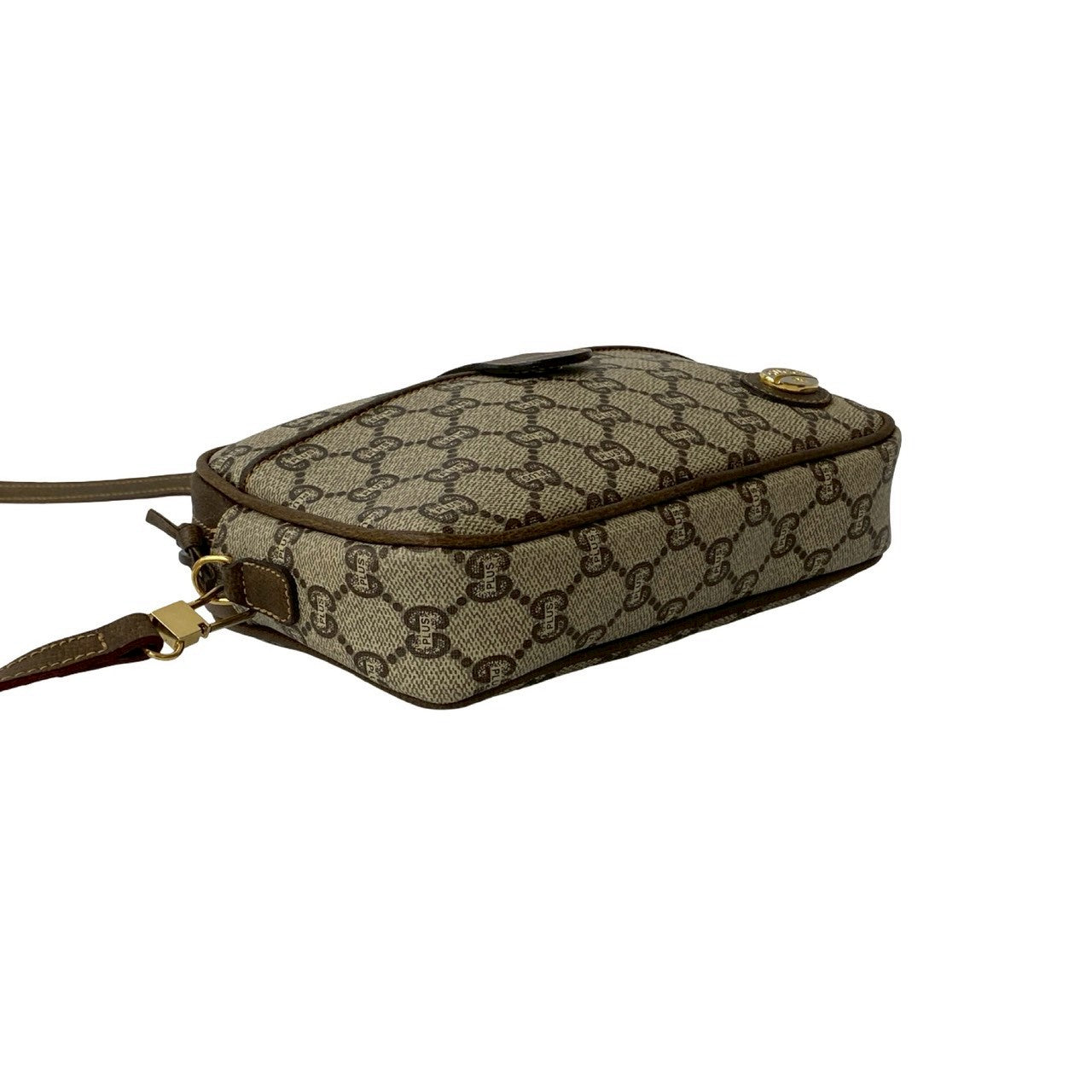 GUCCI Shoulder Bag leather Brown