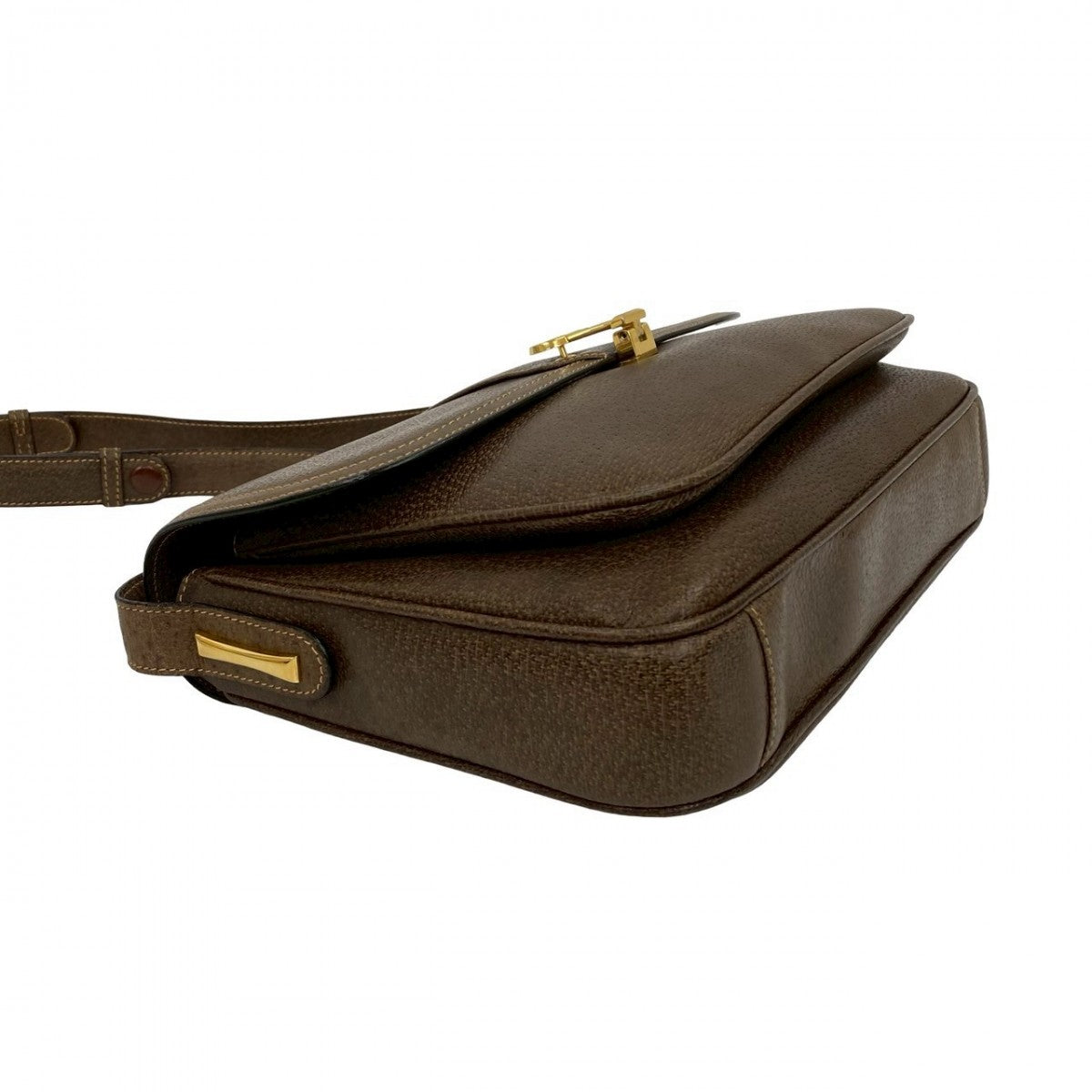 GUCCI Shoulder Bag leather Brown