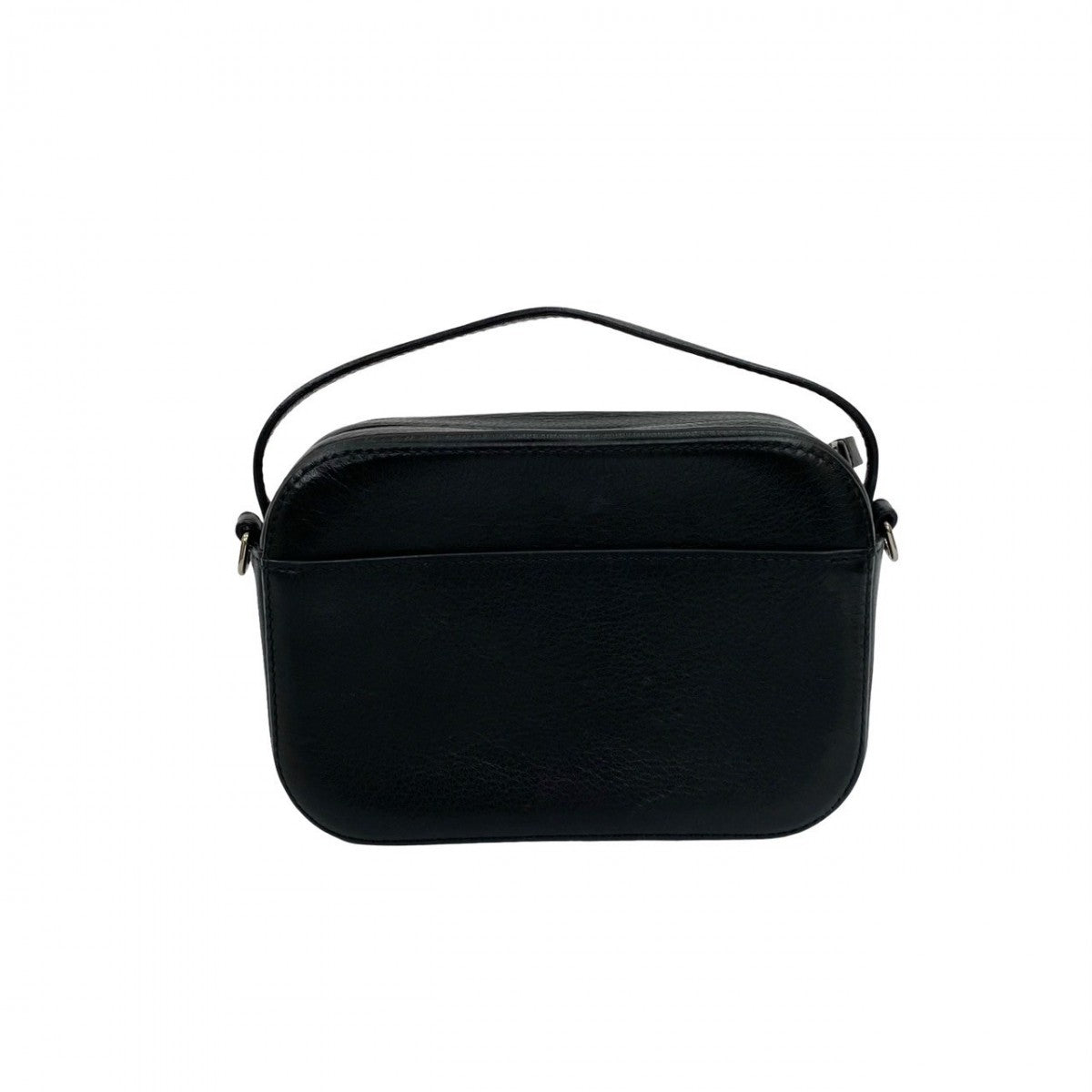 BALENCIAGA Shoulder Bag leather black Everyday camera bag S