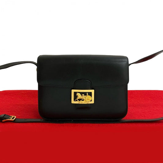 CELINE Shoulder Bag leather black