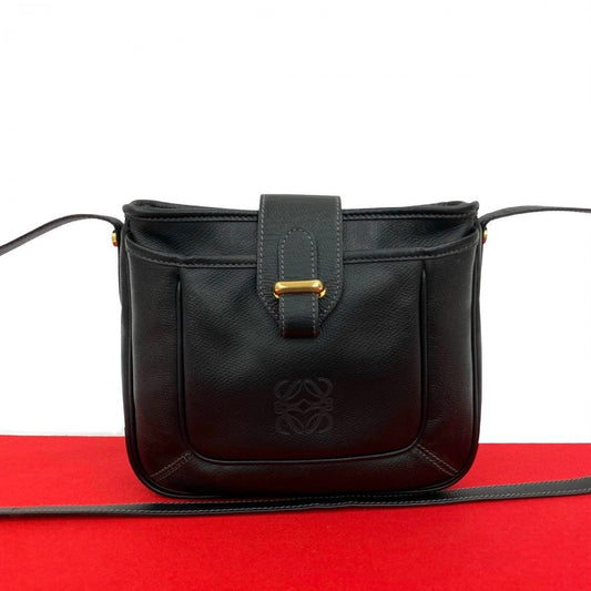 LOEWE Shoulder Bag leather black