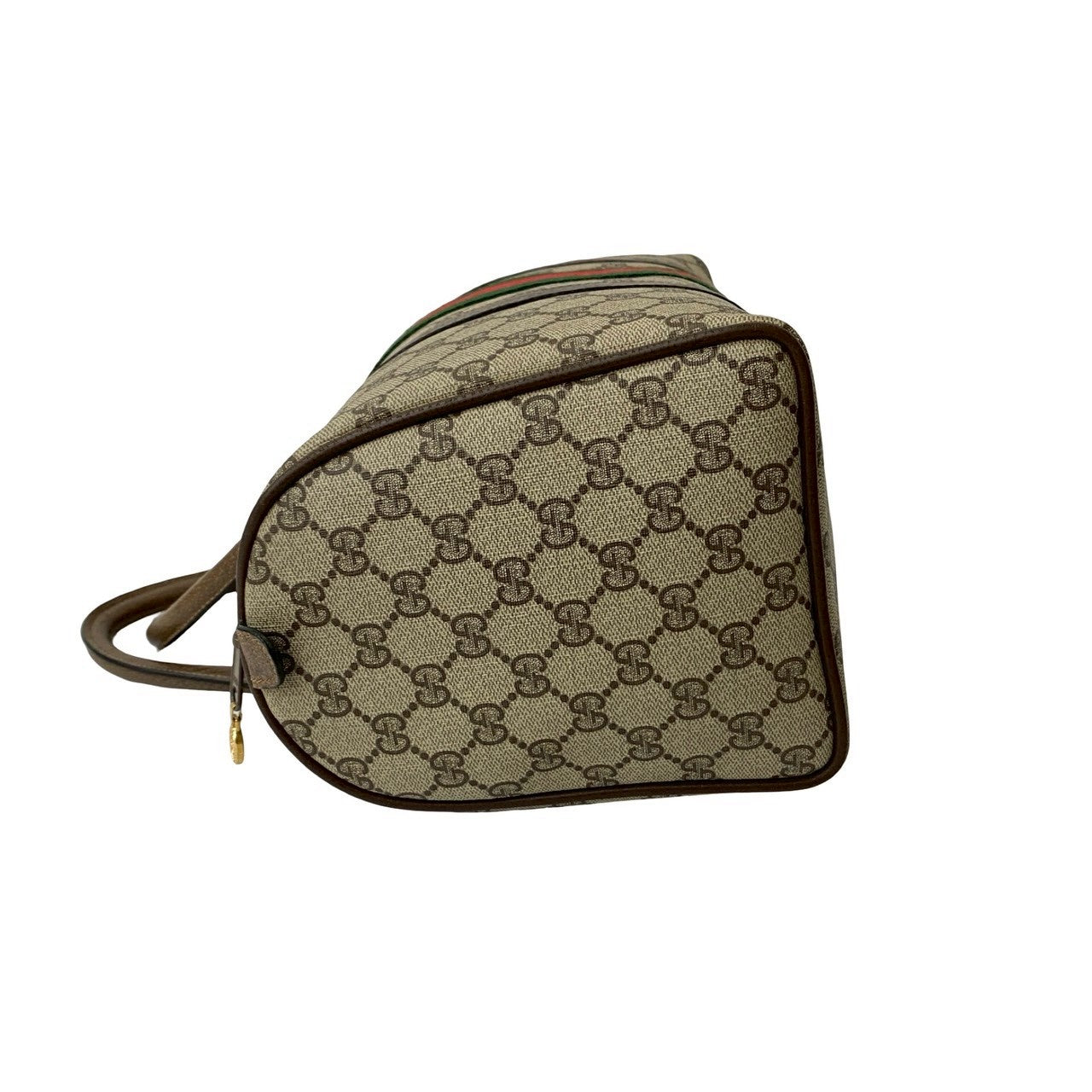 GUCCI Boston Duffel bag leather Brown Sherry line