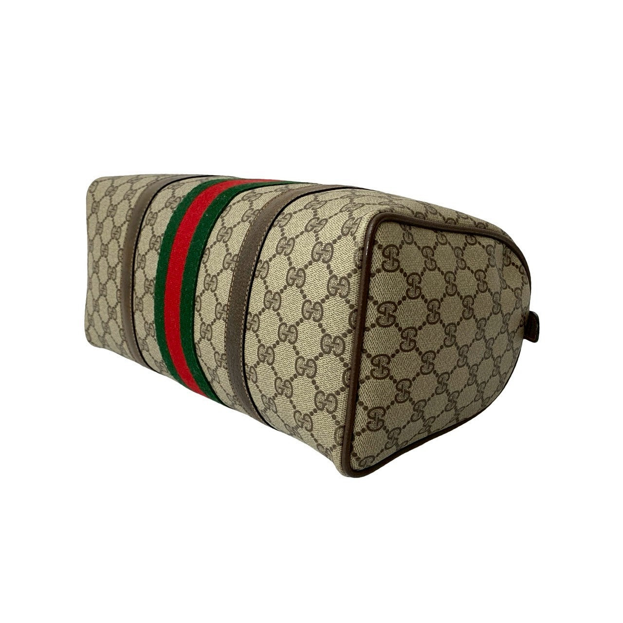 GUCCI Boston Duffel bag leather Brown Sherry line