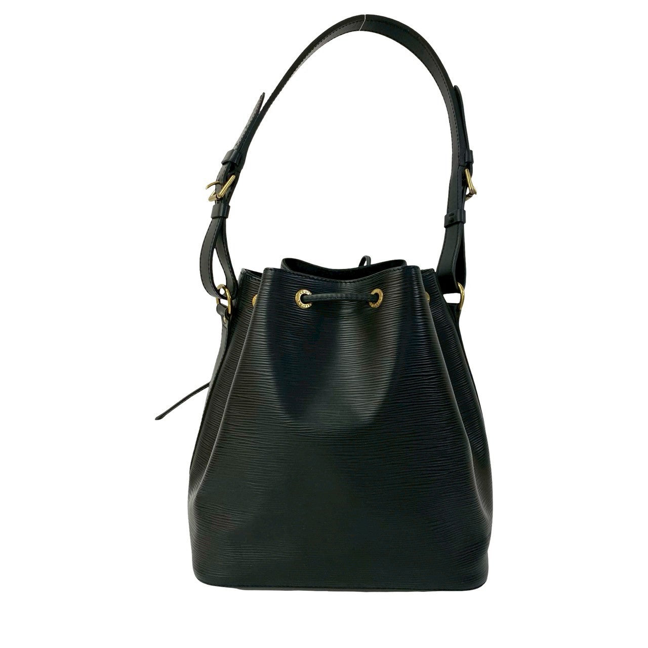 LOUIS VUITTON Shoulder Bag leather black Epi Petit Noe