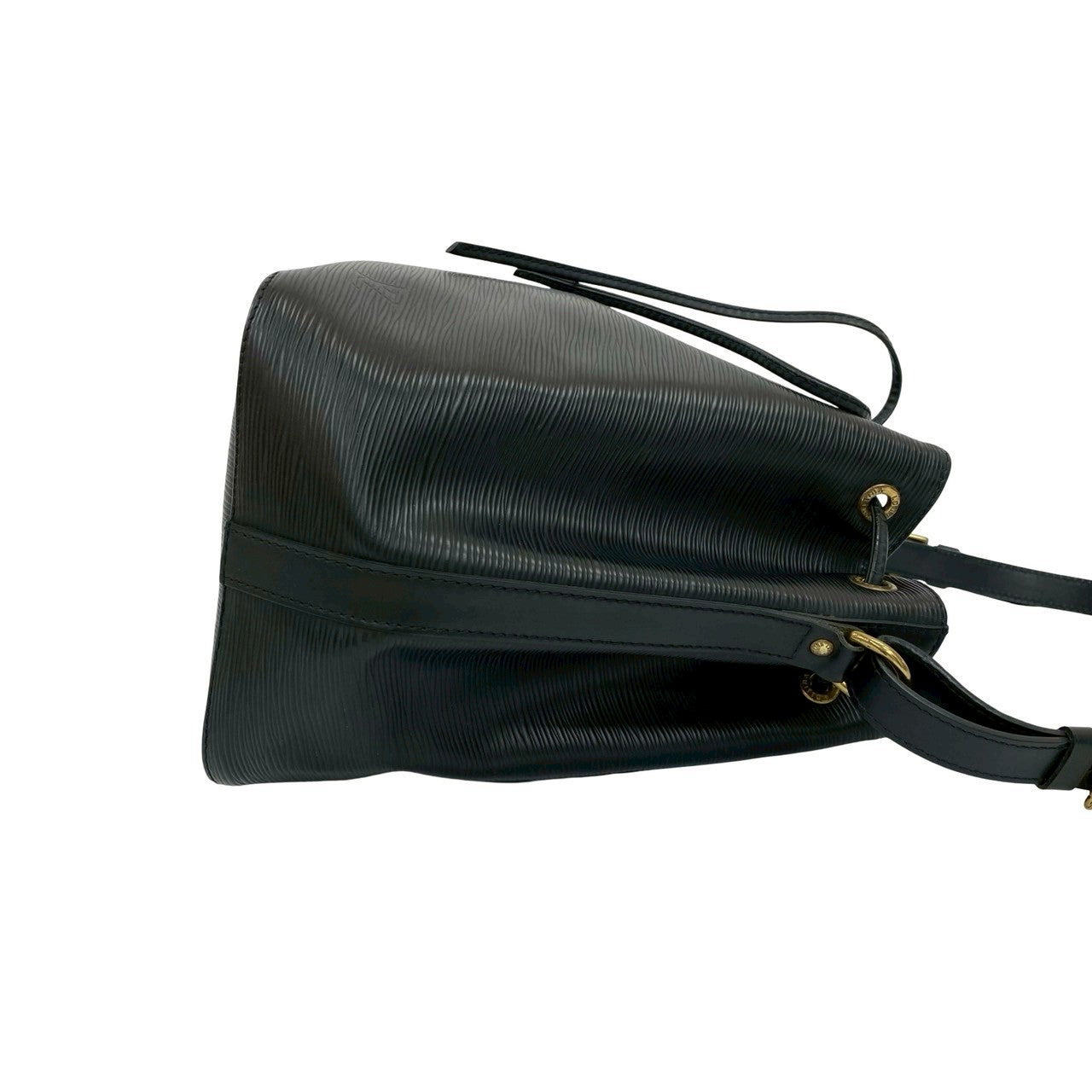 LOUIS VUITTON Shoulder Bag leather black Epi Petit Noe