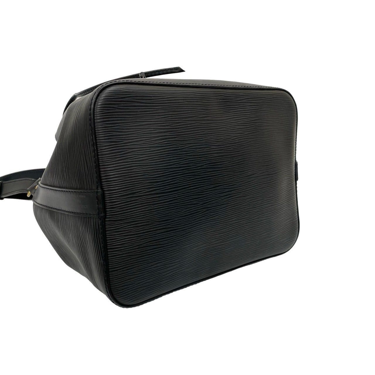 LOUIS VUITTON Shoulder Bag leather black Epi Petit Noe