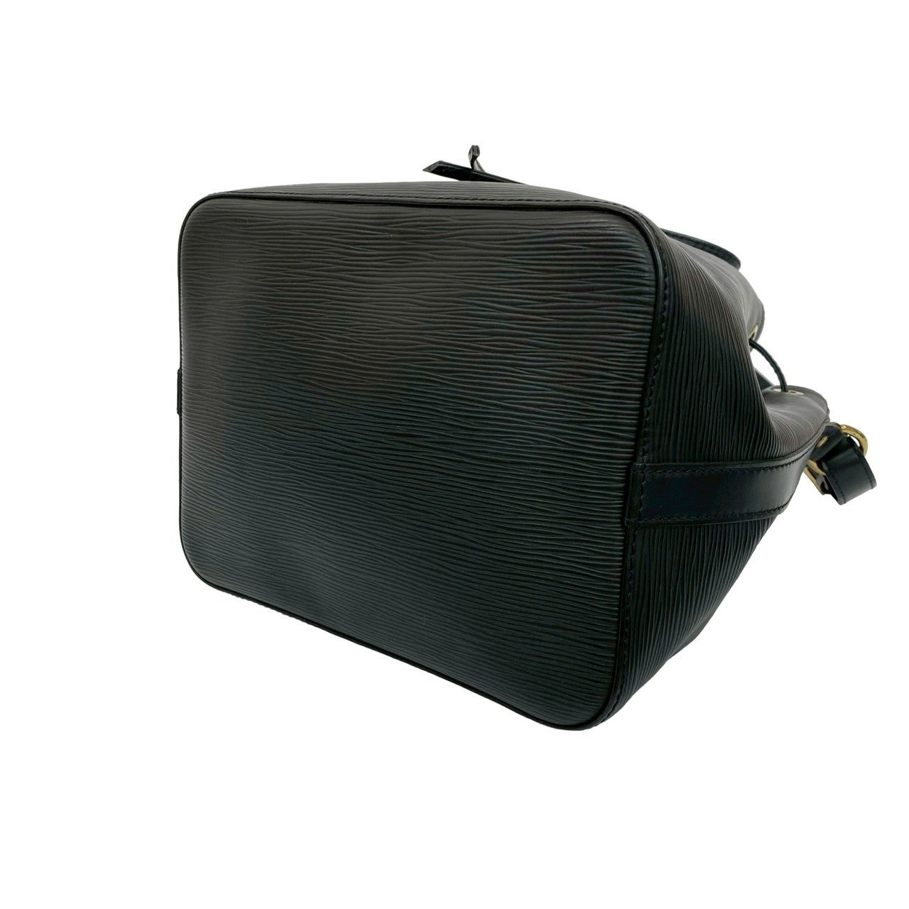 LOUIS VUITTON Shoulder Bag leather black Epi Petit Noe