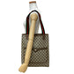 GUCCI Tote Bag leather Brown Sherry line