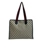 GUCCI Tote Bag leather Navy Sherry line