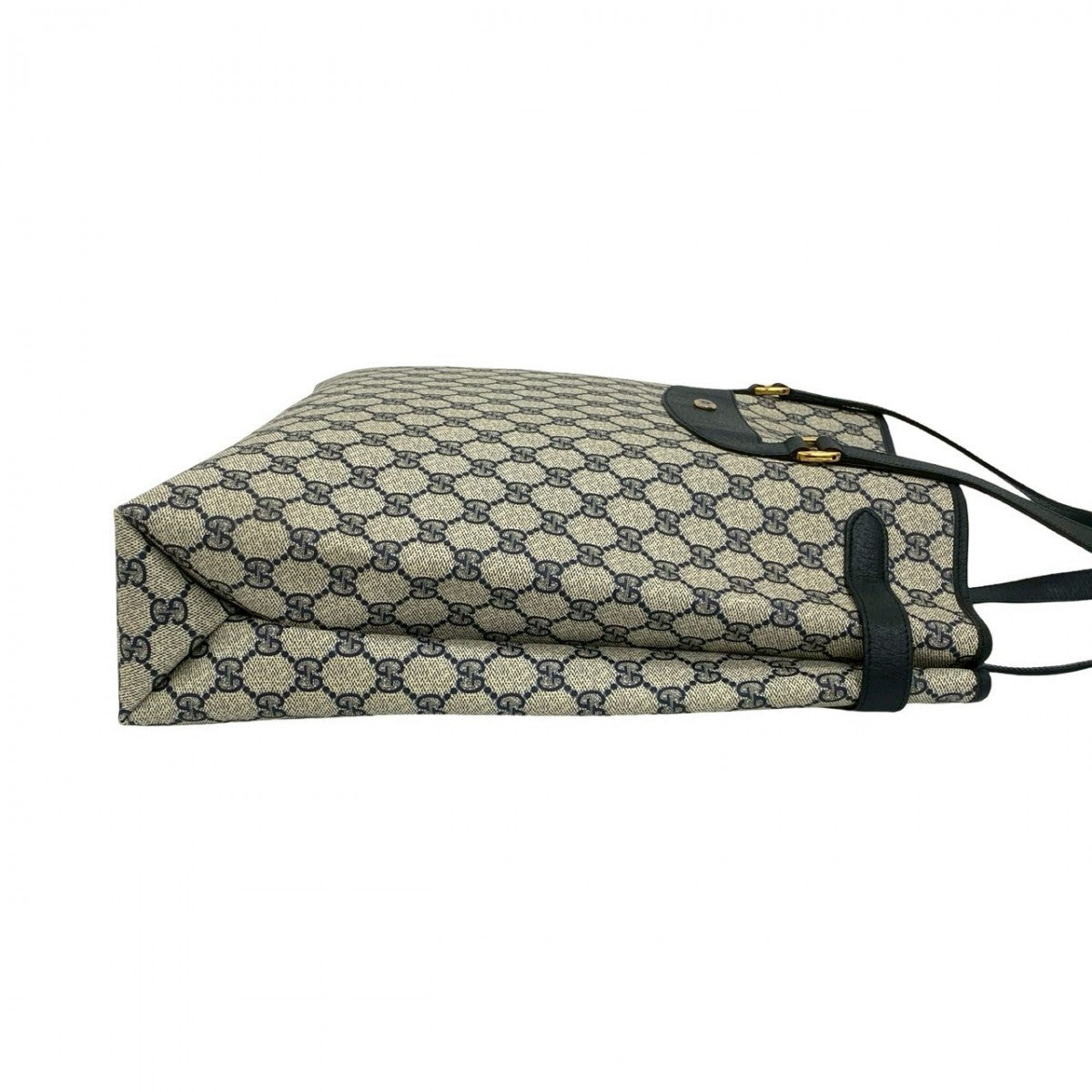 GUCCI Tote Bag leather Navy
