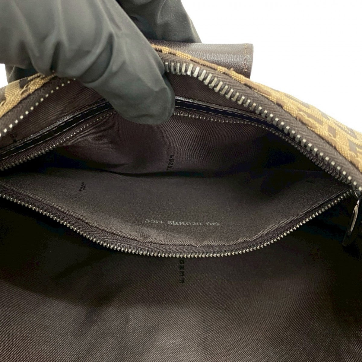 FENDI Handbag canvas Brown