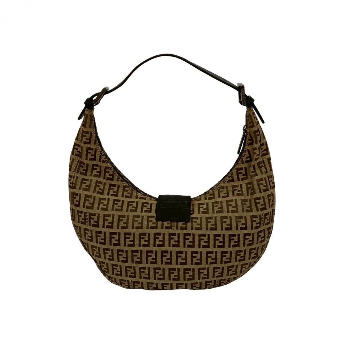 FENDI Handbag canvas Brown