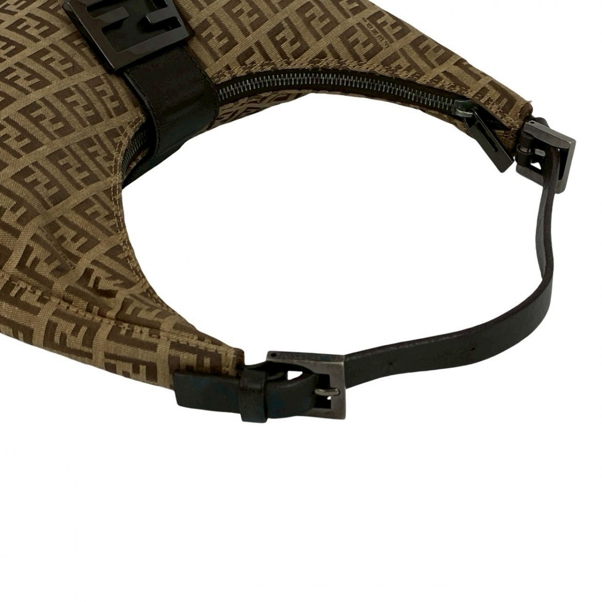 FENDI Handbag canvas Brown