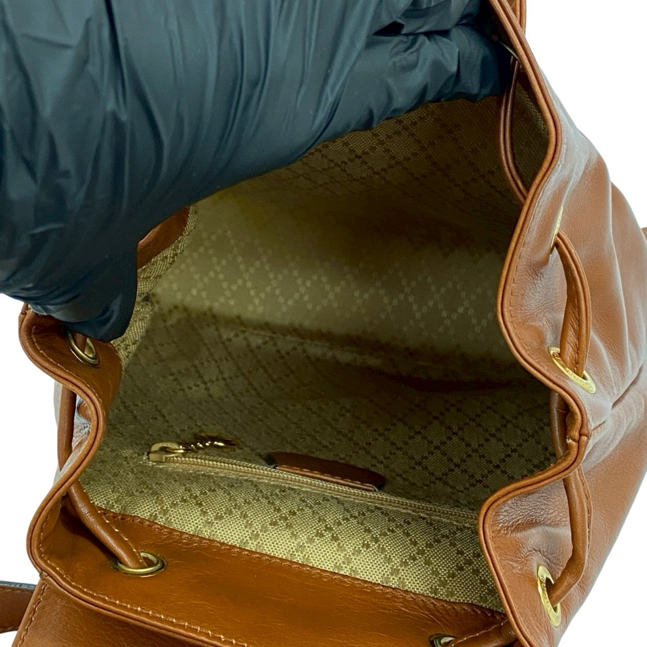 GUCCI Backpack leather Brown Bamboo