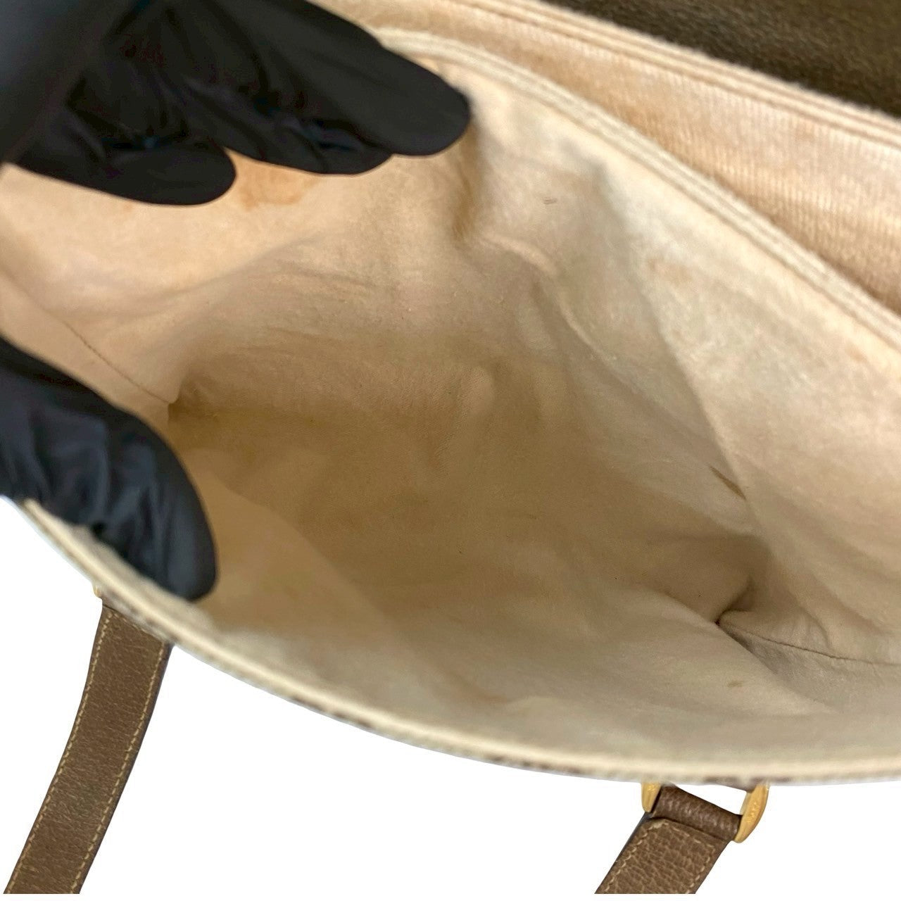 GUCCI Handbag leather Brown