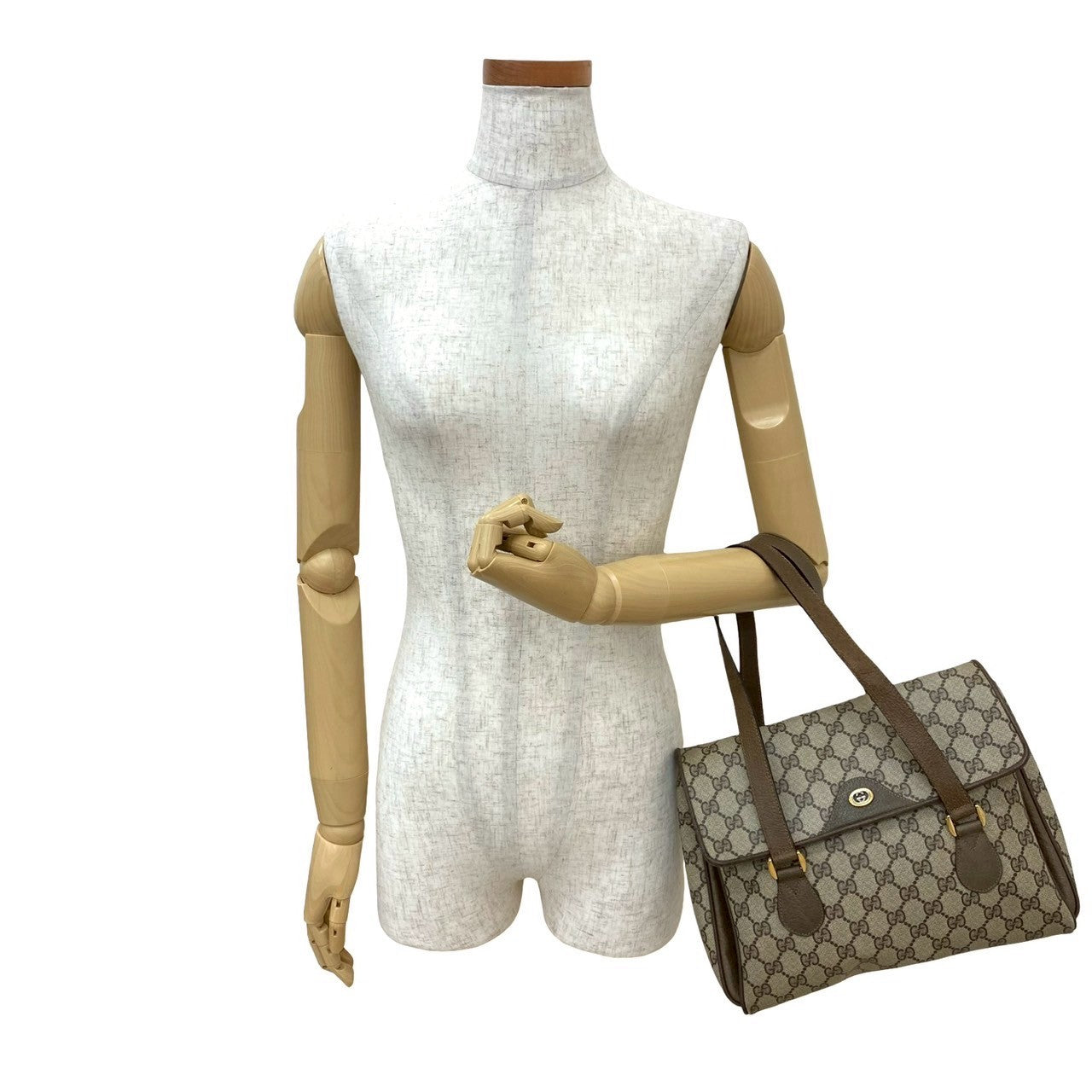 GUCCI Handbag leather Brown