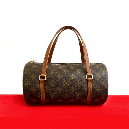 LOUIS VUITTON Handbag leather Brown Monogram Papillon