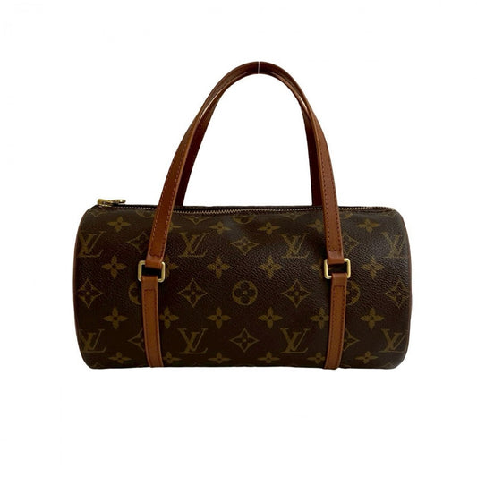 LOUIS VUITTON Handbag leather Brown Monogram Papillon