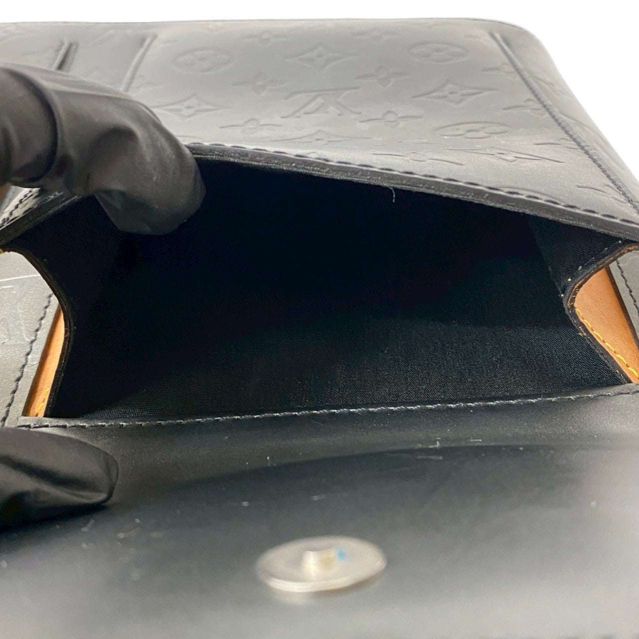 LOUIS VUITTON Tote Bag leather black Monogram mat Willwood