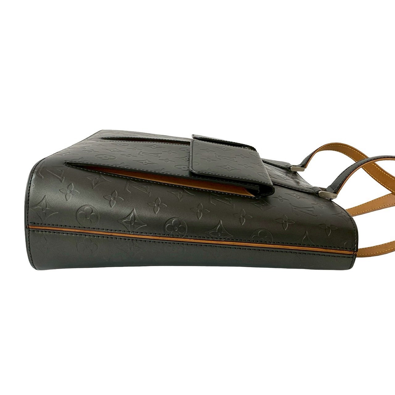 LOUIS VUITTON Tote Bag leather black Monogram mat Willwood
