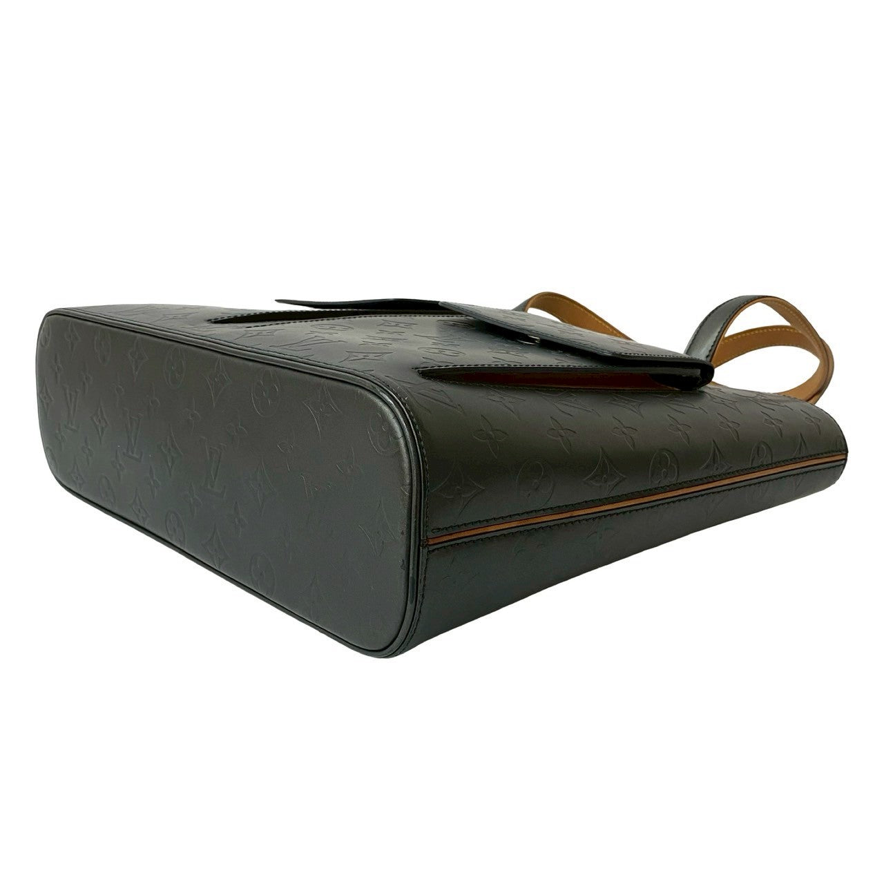 LOUIS VUITTON Tote Bag leather black Monogram mat Willwood