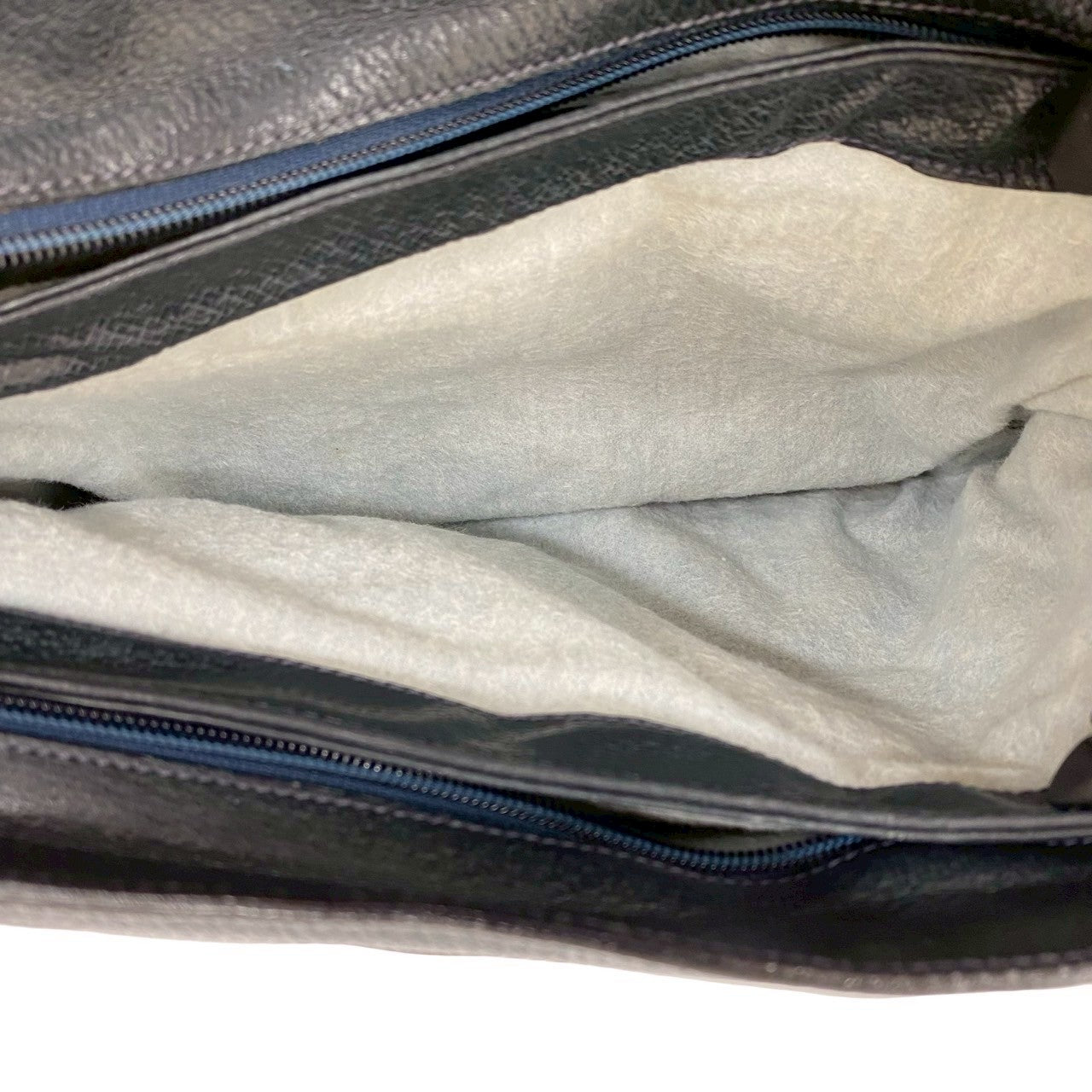 GUCCI Shoulder Bag leather Navy Sherry line