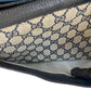 GUCCI Shoulder Bag leather Navy Sherry line