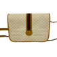 GUCCI Shoulder Bag leather white Sherry line
