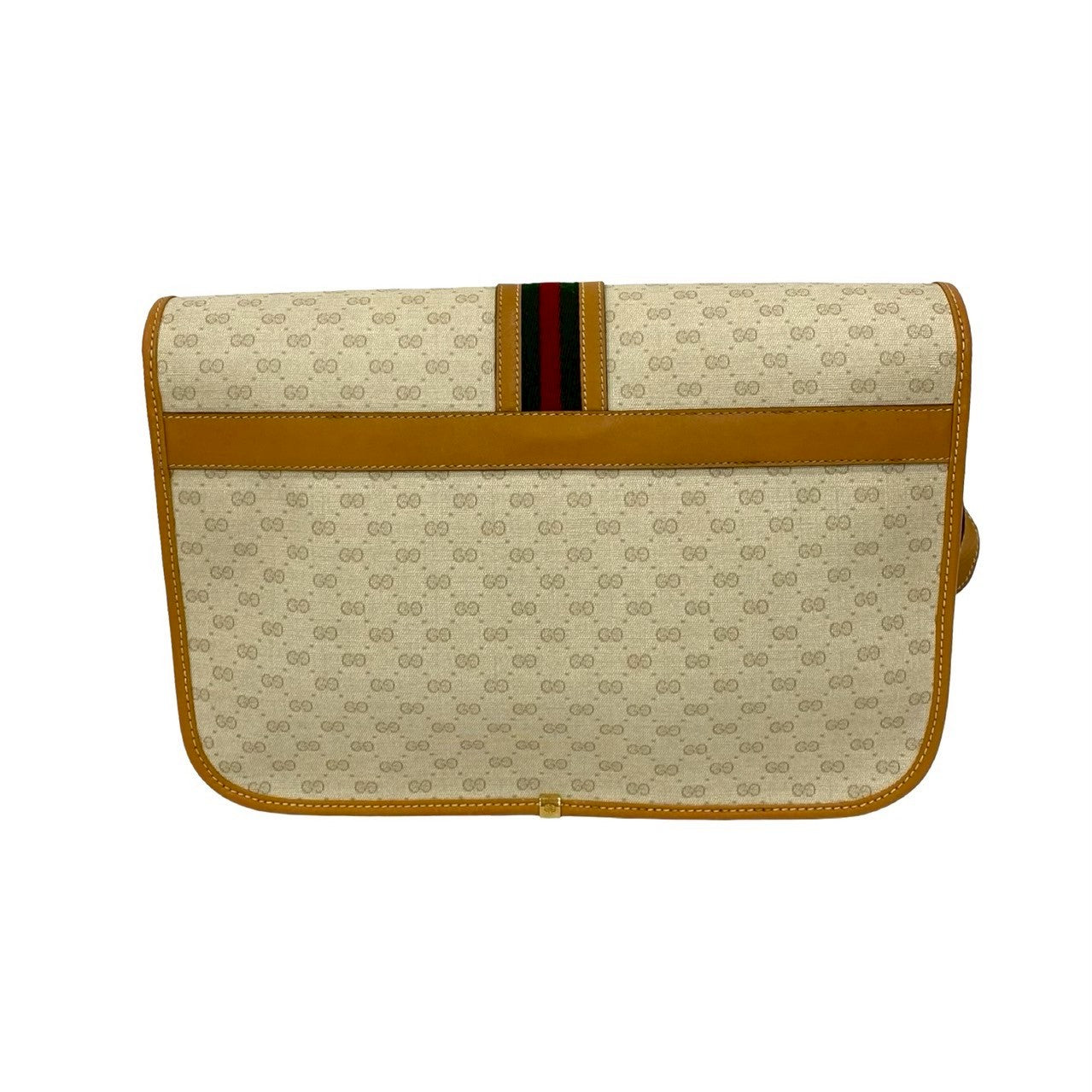 GUCCI Shoulder Bag leather white Sherry line