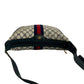 GUCCI Shoulder Bag leather Navy Sherry line