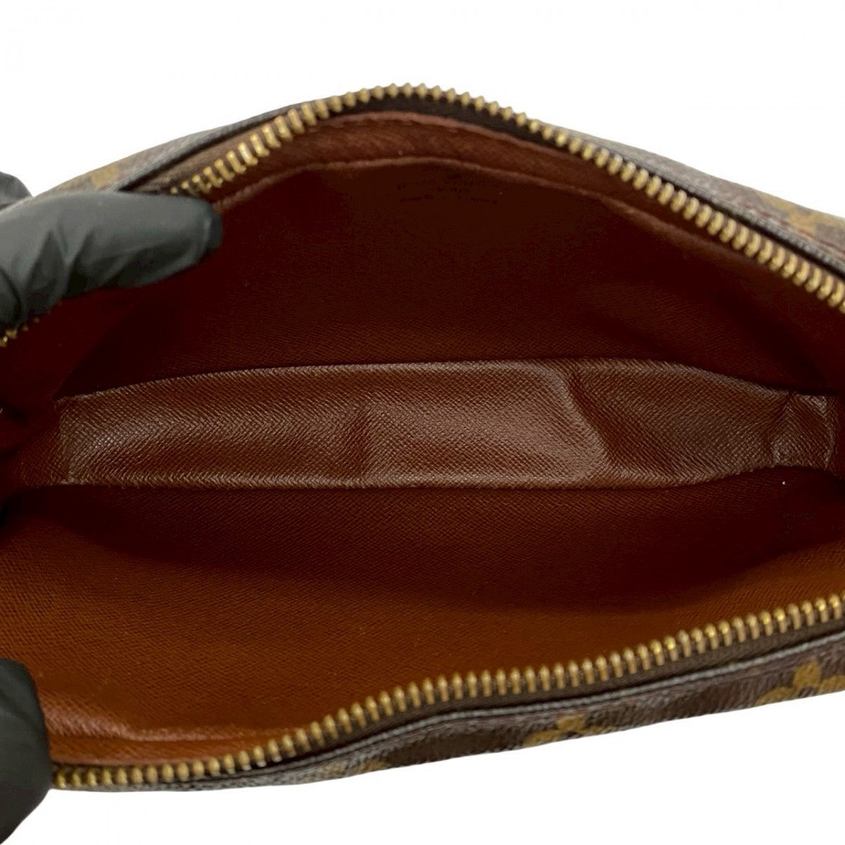 LOUIS VUITTON Shoulder Bag leather Brown Monogram marly bandouliere