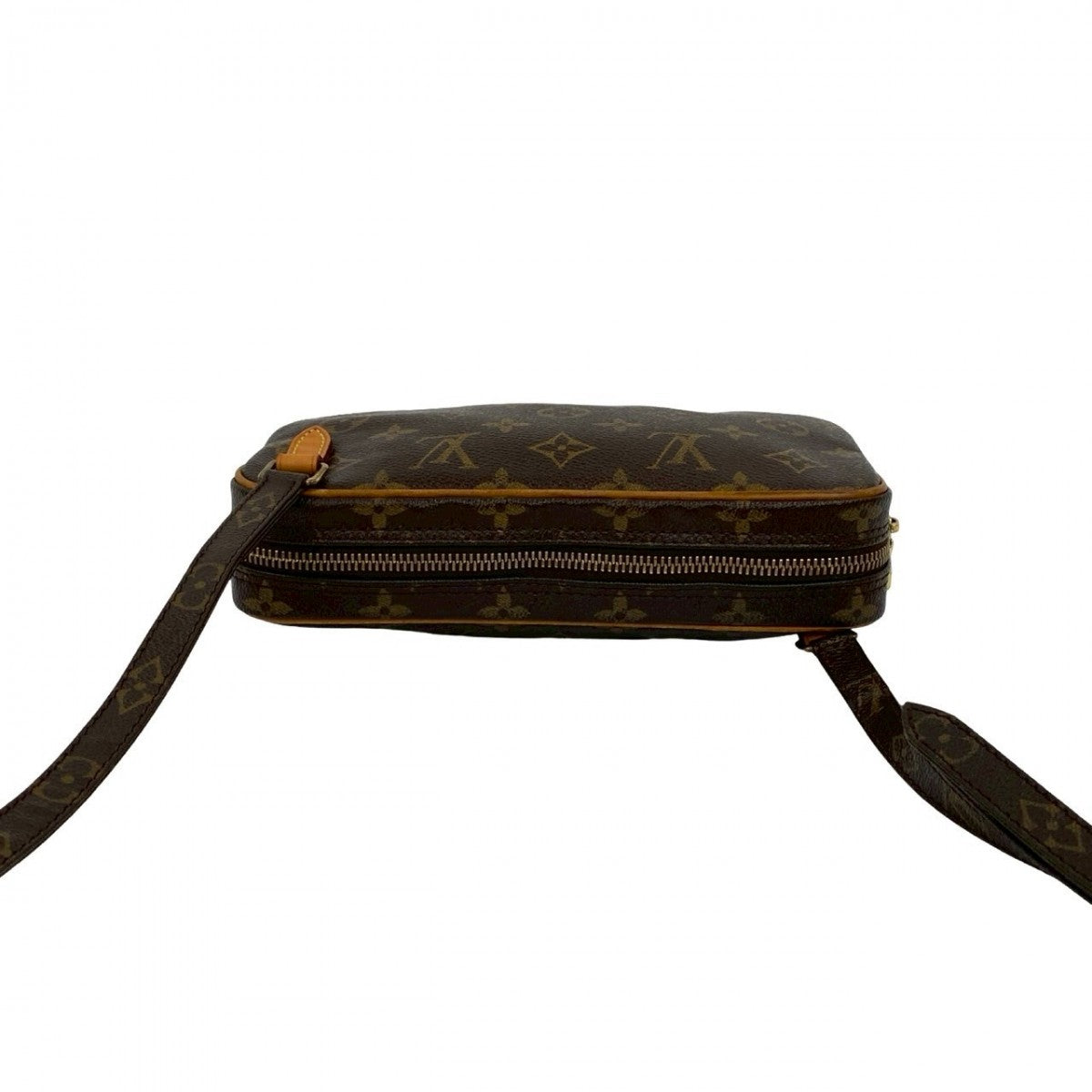 LOUIS VUITTON Shoulder Bag leather Brown Monogram marly bandouliere