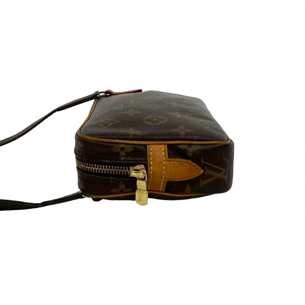 LOUIS VUITTON Shoulder Bag leather Brown Monogram marly bandouliere