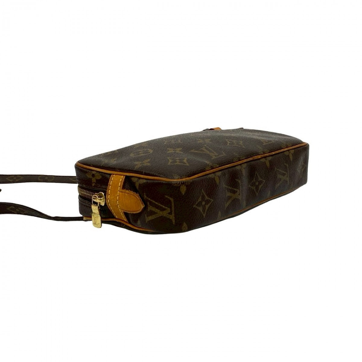 LOUIS VUITTON Shoulder Bag leather Brown Monogram marly bandouliere