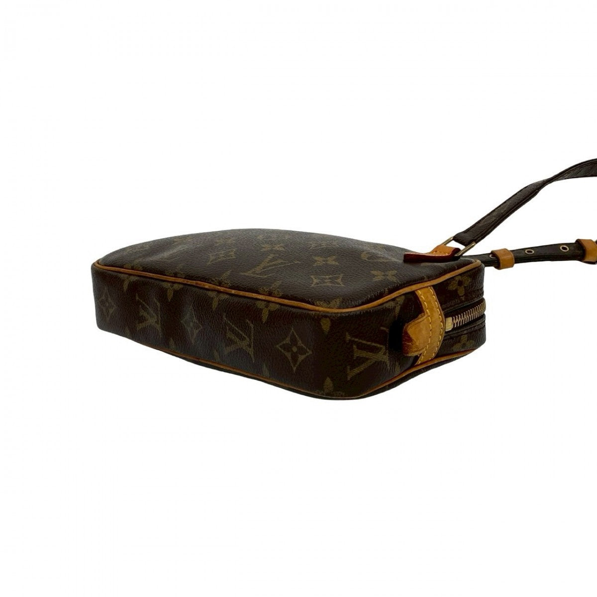 LOUIS VUITTON Shoulder Bag leather Brown Monogram marly bandouliere