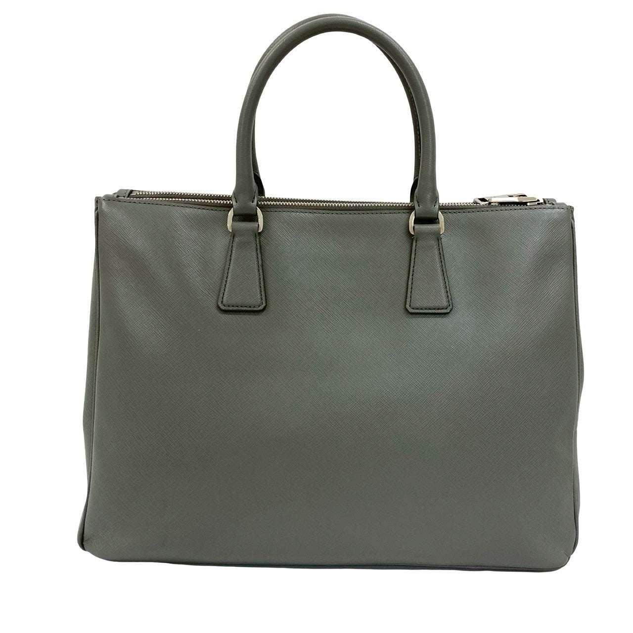 PRADA Handbag leather gray
