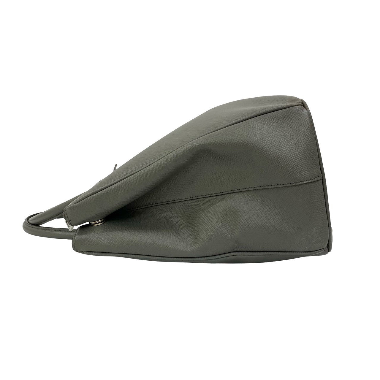 PRADA Handbag leather gray