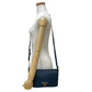 PRADA Shoulder Bag leather Navy
