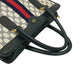 GUCCI Handbag leather Navy Sherry line